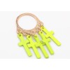 New Fashion Gold Plated Alloy Candy Color Enamel Crosses RIng R-1088