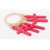 New Fashion Gold Plated Alloy Candy Color Enamel Crosses RIng R-1088