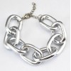 New Fashion European Style Silver/Gold Plated Alloy  Link Hoop Chain choker Necklace Bracelet Set S-0070