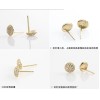 New Design Hot Sale Korean Style Gold Plated Alloy  Rhinestone  Ear Stud Earrings E-2107
