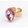 New Fashion Gold Plated Alloy drop crystal opened RIng 5 colors R-1087