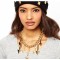 New Fashion European Punk Style Gold Plated Alloy Link Chian Arrow Tassel Choker Necklace N-4267