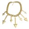 New Fashion European Punk Style Gold Plated Alloy Link Chian Arrow Tassel Choker Necklace N-4267