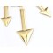 New Fashion European Punk Style Gold Plated Alloy Link Chian Arrow Tassel Choker Necklace N-4267