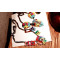 New Arrival Jewelry gun black metal Colorful Acrylic crystal Flower Statement Choker Necklaces N-3046