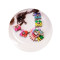 New Arrival Jewelry gun black metal Colorful Acrylic crystal Flower Statement Choker Necklaces N-3046