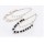 New Fashion European Silver Plated Alloy Multilayer Skull Crosses Choker Necklace N-3043