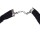 Gothic  Black Ribbon choker chain gold  tassels choker  Necklace adjustable N-1057