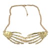 N-2908 Fashion Punk Skull  Claws Choker Collar Necklace