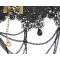 New Coming Gothic Black Lace Pendant Choker Neckalce