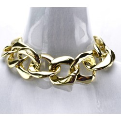 N-1619 New European Style  Exaggerated Simple Thick Gold Plated Alloy Choker Necklace