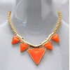 N-4274 NEW Women's Triangle Punk Statement Chains Necklaces