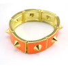 B-0314 New Arrive Gold-plated Drop Glaze Rivet Elastic Bangle
