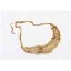 New Arrival Vintage Style Golden Silver Alloy Hollow Out Leaves Choker Necklace N-1898