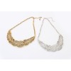 New Arrival Vintage Style Golden Silver Alloy Hollow Out Leaves Choker Necklace N-1898