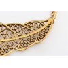 New Arrival Vintage Style Golden Silver Alloy Hollow Out Leaves Choker Necklace N-1898