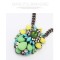 2013 New Brand Retro Crystal Flower Chain Pendant Necklace N-3052