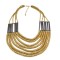 Hot Fashion Gun Black/Golden Chain Beads Pendants Choker Necklaces N-1358