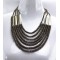 Hot Fashion Gun Black/Golden Chain Beads Pendants Choker Necklaces N-1358