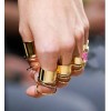 Unique Vintage Antiqued Mixed Charms Ring Set Gift For Girls R-0240