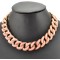 Europe Style Gold Plated Metal resin gem link chain Choker Necklaces N-1621