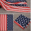New European Style Fashion star stripe flag design  chiffon scarf 150cm*65cm C-0036
