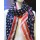New European Style Fashion star stripe flag design  chiffon scarf 150cm*65cm C-0036
