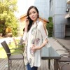 New Style skull beige/pink color chiffon Long shawl  dual action scarf C-0043