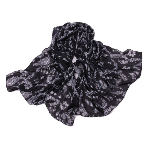 new Fashion heart drop flower cross design chiffon Shawl Scarves for Women C-0045