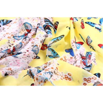 Women's Colorful Butterfly Patterned Fashion Scarf C-0041