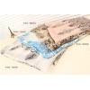 New blue and white porcelain vintage style  flower 4colors chiffon long scarf C-0044