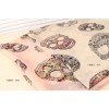 New Style skull beige/pink color chiffon Long shawl  dual action scarf C-0043