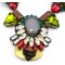 2013 New Brand Retro Crystal Flower Chain Pendant Necklace N-3058