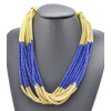 European style Multilayer enamel Snake Chain Necklace N-1053