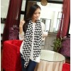 C-0052 Korea fashion style pink black khaki 3 colors chiffon geometry grid scarf design scarves shawl