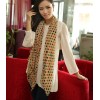C-0055New arrival korea style autumn winter colourful round dot chiffon scarf