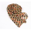 C-0055New arrival korea style autumn winter colourful round dot chiffon scarf