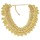New Fashion Style Gold Plated Link Chain Weave Lace Beads Tassels Choker Necklace N-3080