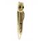 E-2073 Europe style golden black chain tassels owl stud earrings