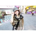 Korea fashion styles Silk chiffon star scarves shawl C-0056