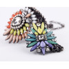 New Arrival Jewelry Colorful Acrylic Flower Statement Choker Necklaces N-3036