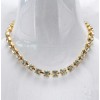 F-0029 Fashion Charming Gold Gun-black Metal Big Clear Crystal Hand Band For Girls