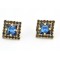 E-2317 New Arrival Charming Rhinestone Crystal Square Ear Stud Earrings