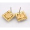 E-2317 New Arrival Charming Rhinestone Crystal Square Ear Stud Earrings