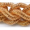 N-1360 New Arrival Fashion Gold Silver Plated Metal Hollow Out Link Snake Chain Necklace