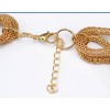 N-1360 New Arrival Fashion Gold Silver Plated Metal Hollow Out Link Snake Chain Necklace