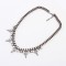 N-0587 New Arrival Fashion Gun Black Alloy Acrylic Pearl Rhinestone Cross Pendant Necklace