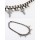 N-0587 New Arrival Fashion Gun Black Alloy Acrylic Pearl Rhinestone Cross Pendant Necklace