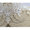 New Retro style Gothic white lace Flower Faux Pearl necklace bracelets ring S-0075