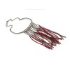 N-3120 New Arrival Fashion Bohemia Style Gun Black Metal Chain tassels leather choker Necklace